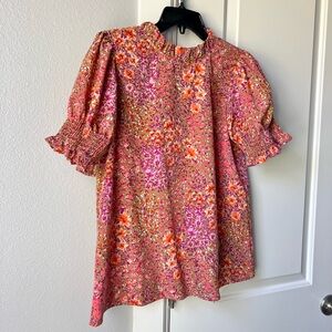 NWOT {Les Amis} Floral Ruffled Top